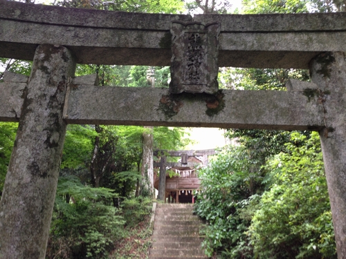 集落跡にある熊野神社