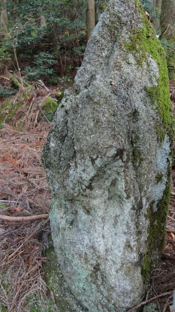 中村山荘跡 巨大石碑　上部2