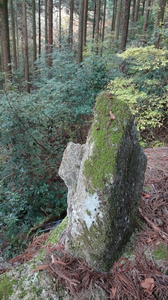 中村山荘跡 巨大石碑　上部1