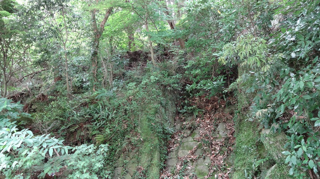 発電所跡地　壁面